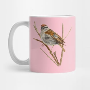 Perched Chipping Sparrow Mug